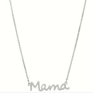 18k gold Plated Stainless steel mama letter necklace
